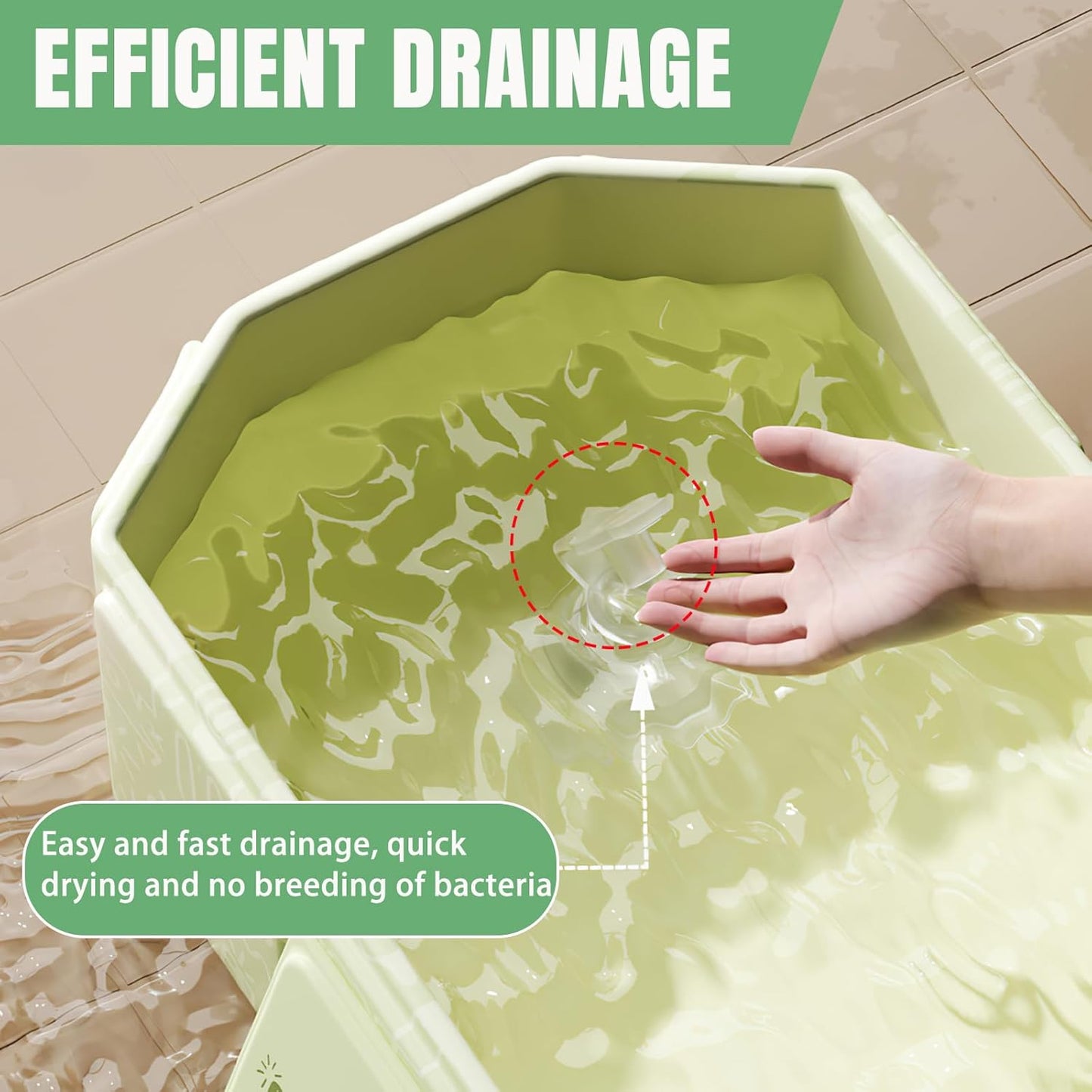 Baignoire Pliable Bébé 0-8 Ans Vert