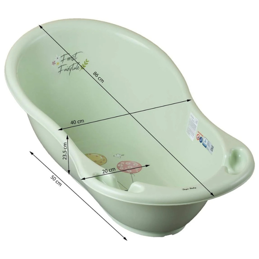 Baignoire Bebe Sur Pied Avec Thermomètre Vert