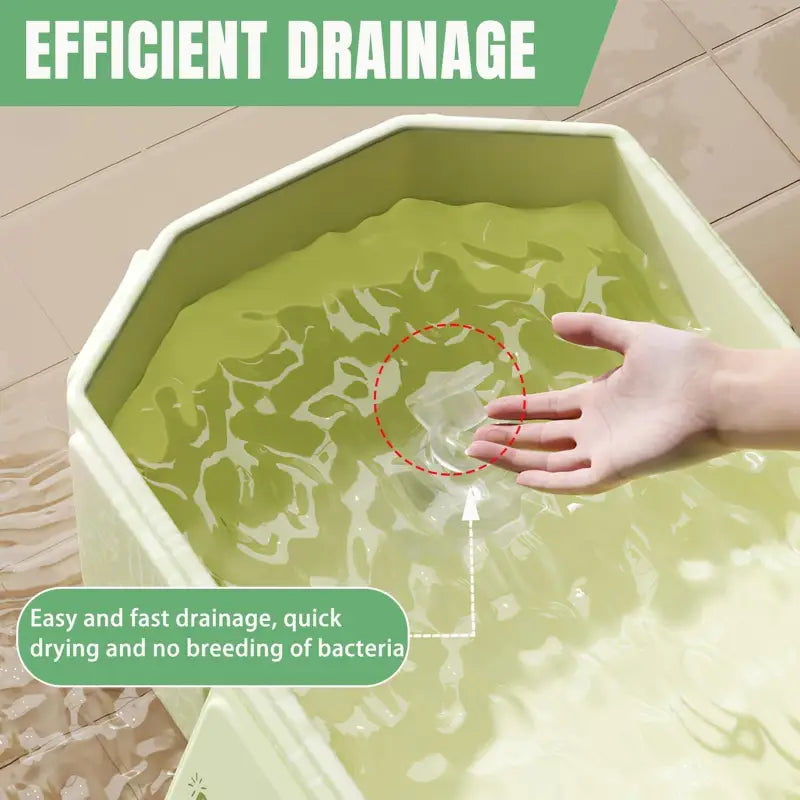 Baignoire Pliable Bébé 0-8 Ans Vert