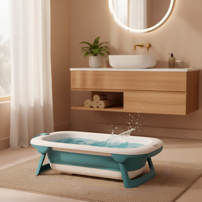 Baignoire Bébé Pliable Anti-Dérapante