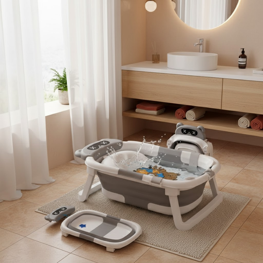Baignoire Bébé Pliable Avec Vidange