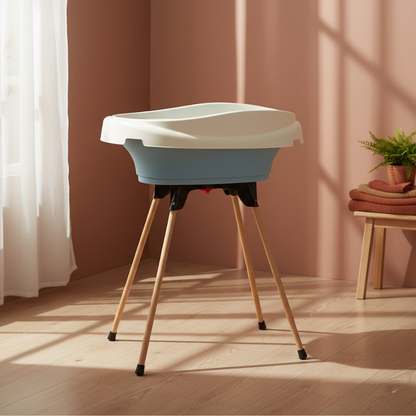 Cambiador de baño para bebé 2 en 1 azul