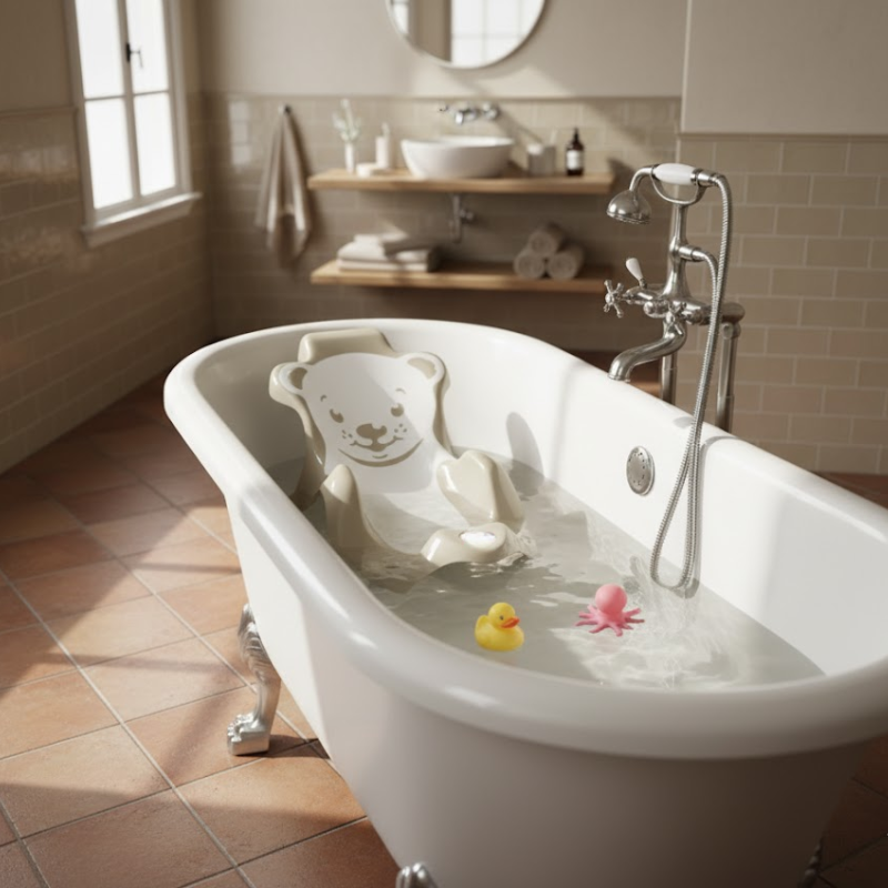 Asiento de baño para bebés prematuros