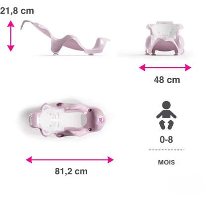 Asiento de baño para bebé para bañera plegable