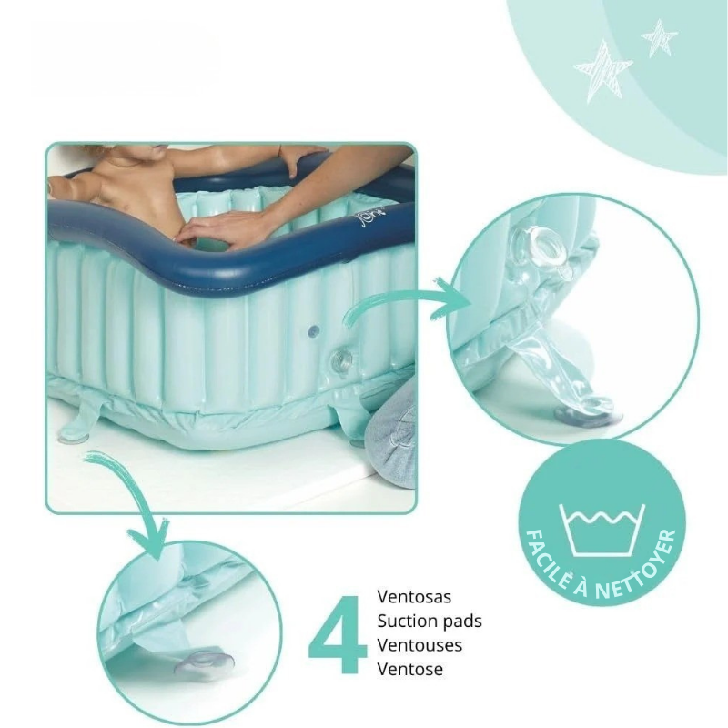 Baignoire Bébé Gonflable 60x60cm