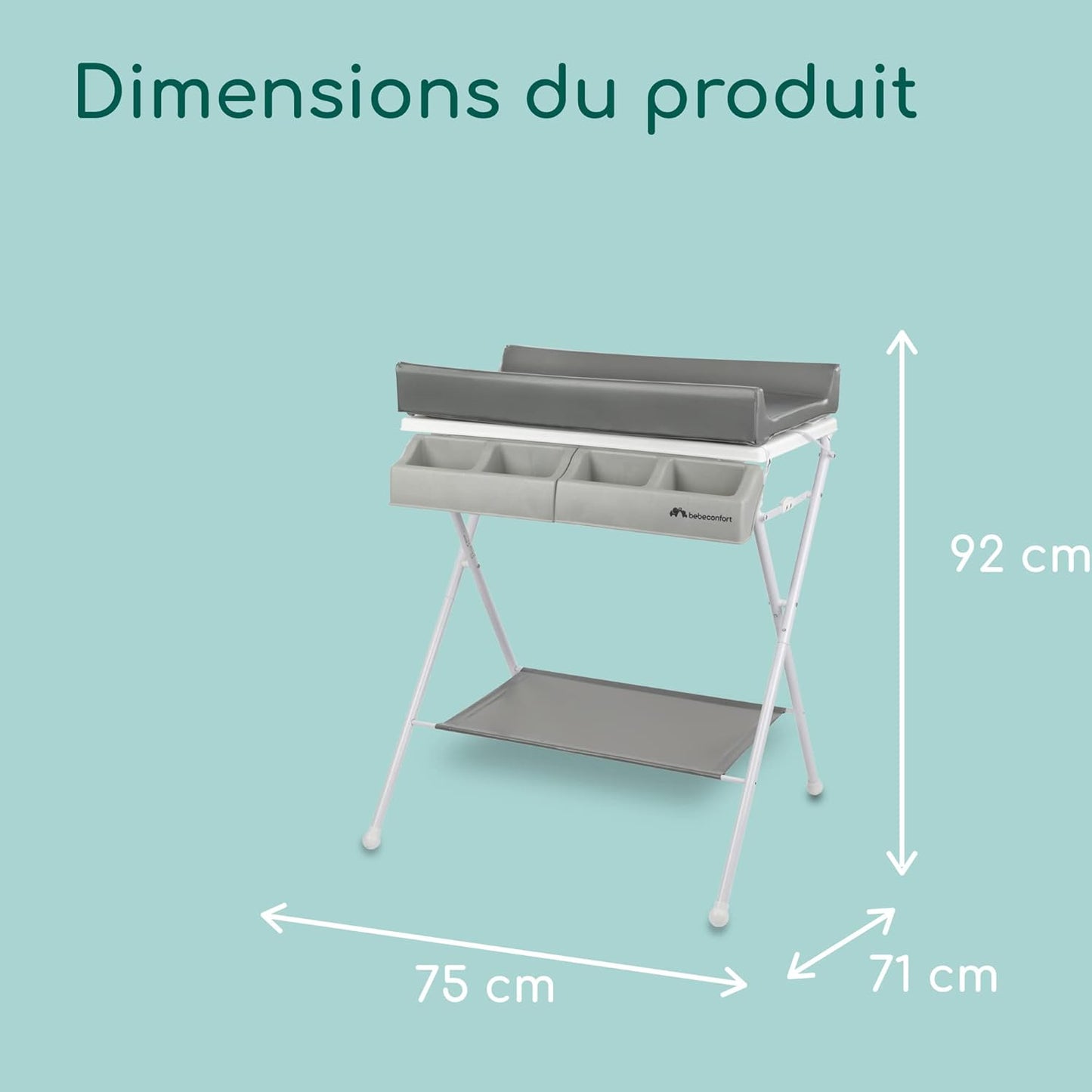 Baignoire Bébé Pliable Table à Langer