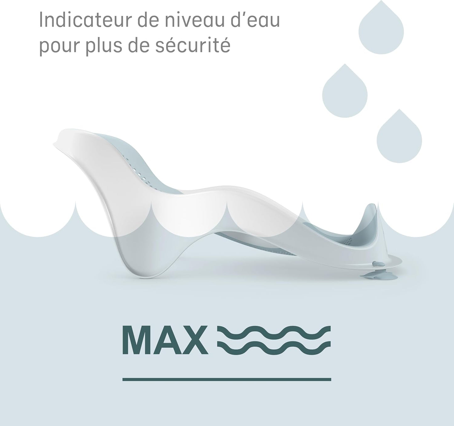 Transat De Bain Pour Bebe Ergonomique Rose