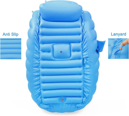 Baignoire Bébé Gonflable Avec Pompe Bleu