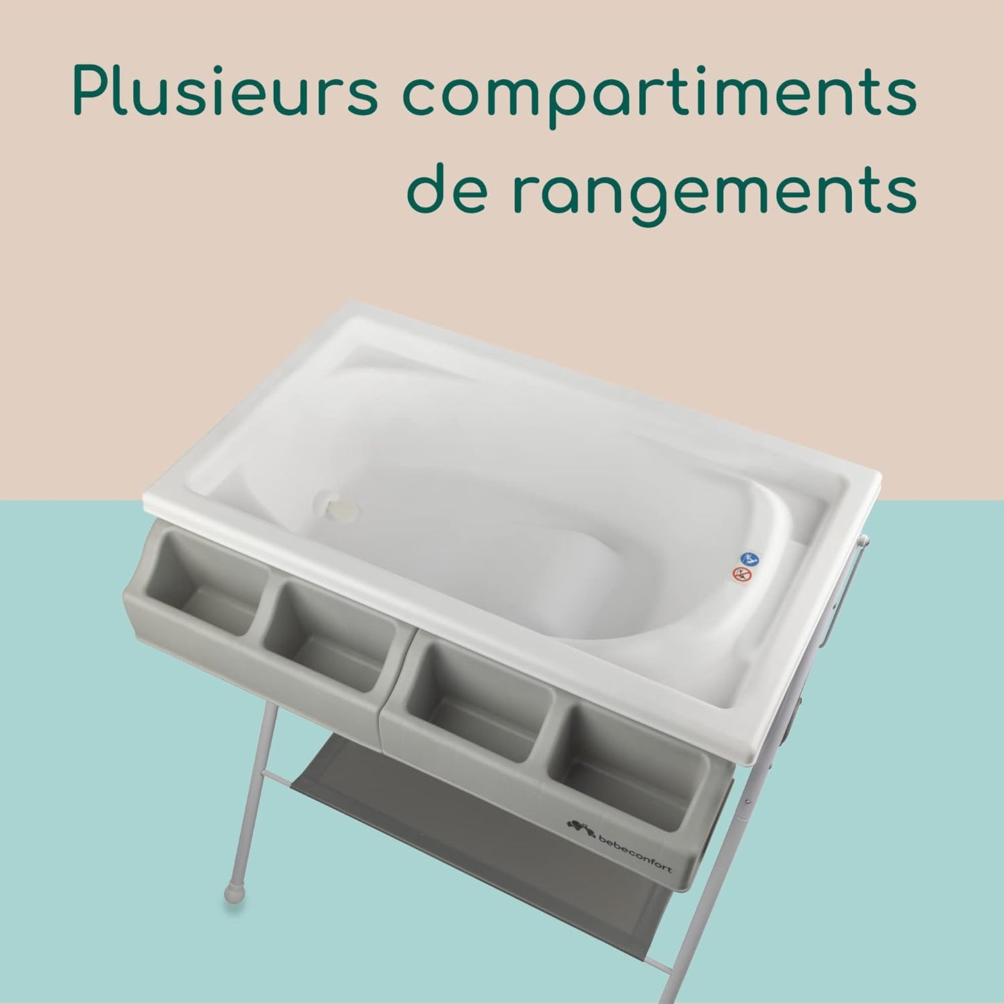 Baignoire Bébé Pliable Table à Langer