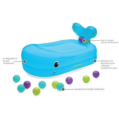 Baignoire Gonflable Bébé Baleine Confort