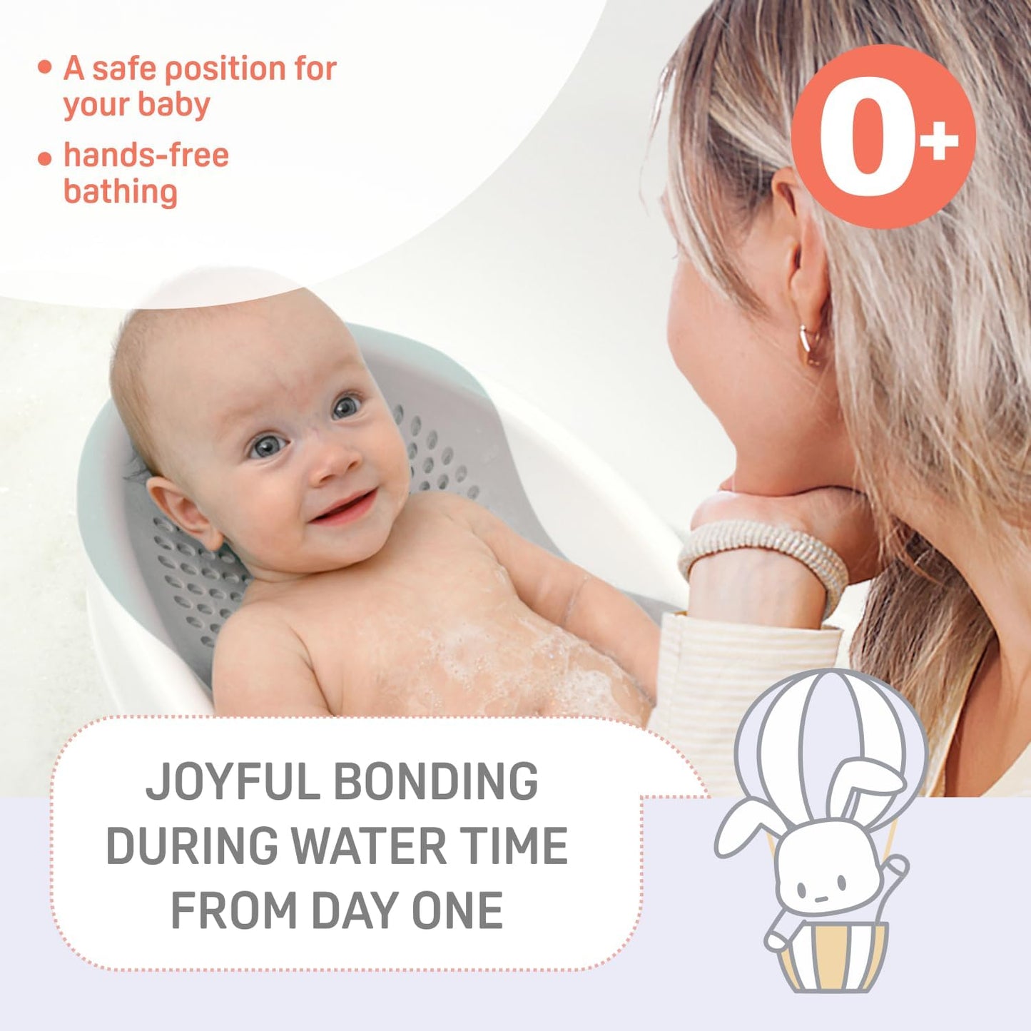 Transat De Bain Bébé Antidérapant turquoise