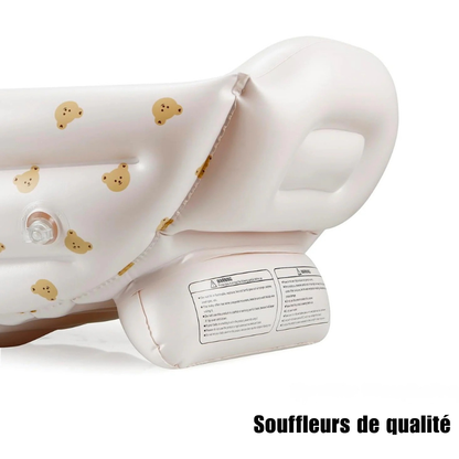 Bañera inflable para bebé con bomba y asiento de baño