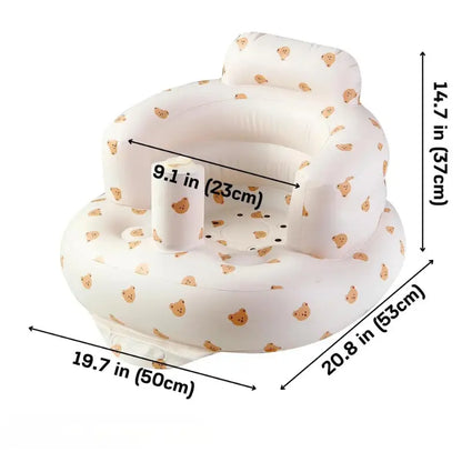 Baignoire Bébé Gonflable Avec Pompe et Siège de bain