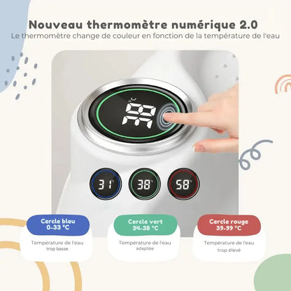 Baignoire Bébé Pliable Avec Transat Gris