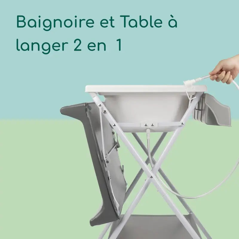 Baignoire Bébé Pliable Table à Langer