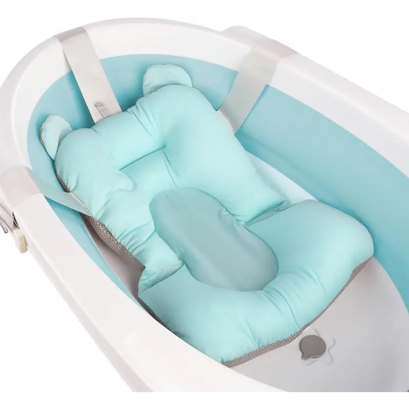 Baignoire Bébé Sur Pied Avec Support Bleu