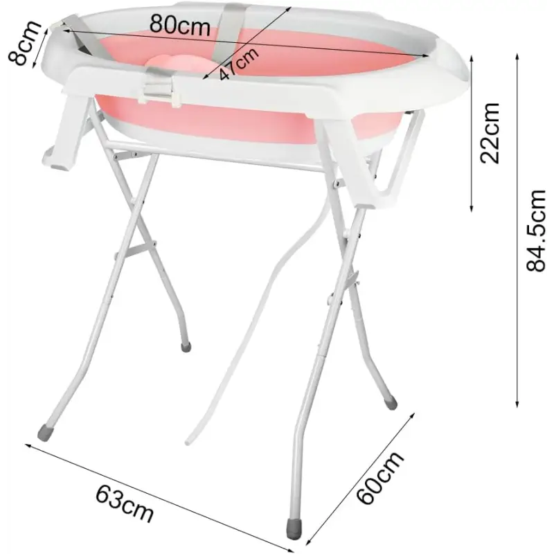 Baignoire Bébé Sur Pied Avec Support Gris
