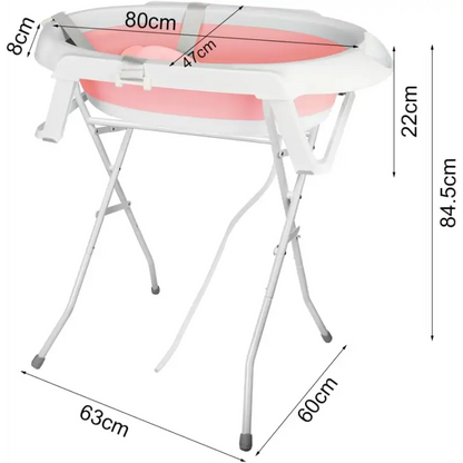Baignoire Bébé Sur Pied Avec Support Gris