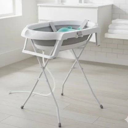 Baignoire Bébé Sur Pied Avec Support Gris