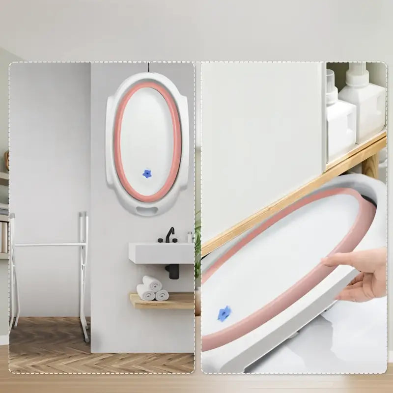 Baignoire Bébé Sur Pied Avec Support Rose