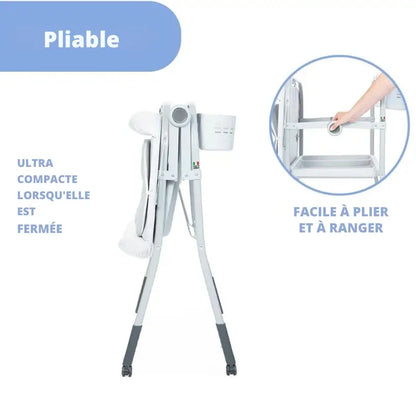 Baignoire Bebe Table à Langer Avec Rangement Blanc