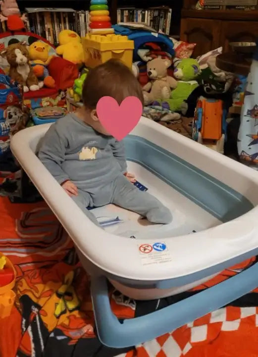 Baignoire Bébé Pliable Anti-Dérapante