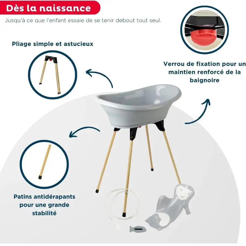 Baignoire Sur Pied Bébé Avec Transat