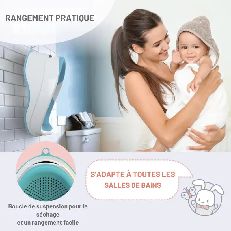 Transat De Bain Bébé Antidérapant Rose