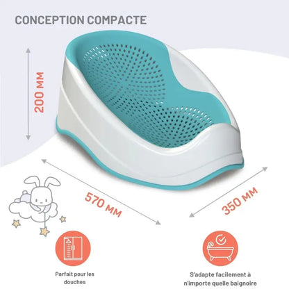 Transat De Bain Bébé Antidérapant turquoise